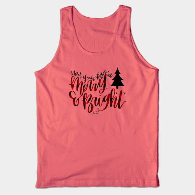 Merry and Bright Tank Top by Hannah’s Hand Lettering